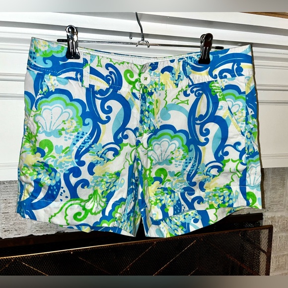 Lilly Pulitzer Callahan Short Crystal Coast Size 0 - Picture 2 of 5